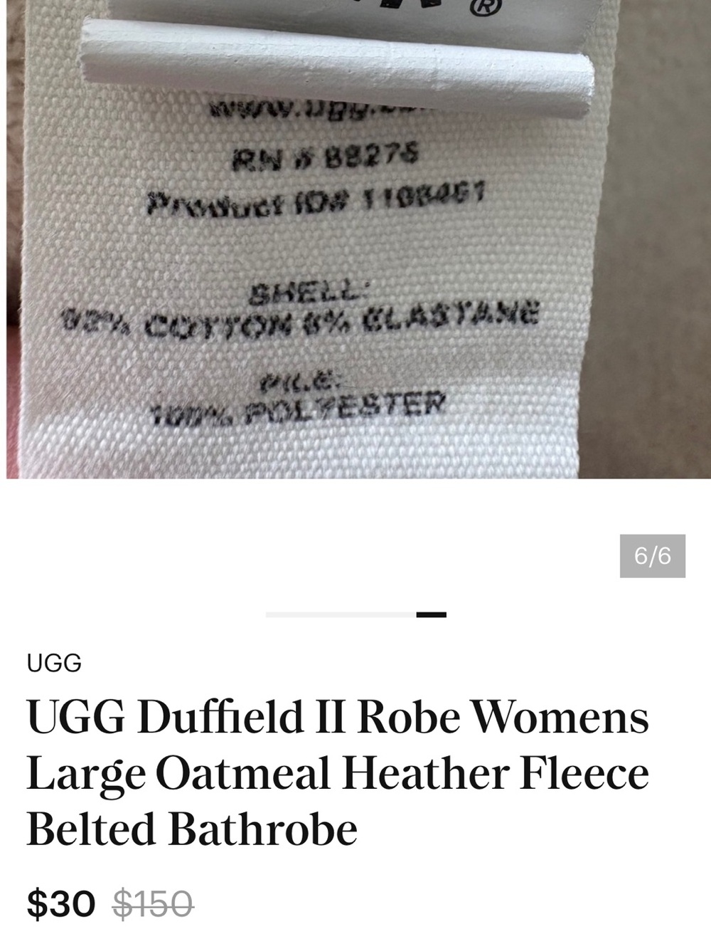 UGG Duffield II Robe - Picture 7 of 7